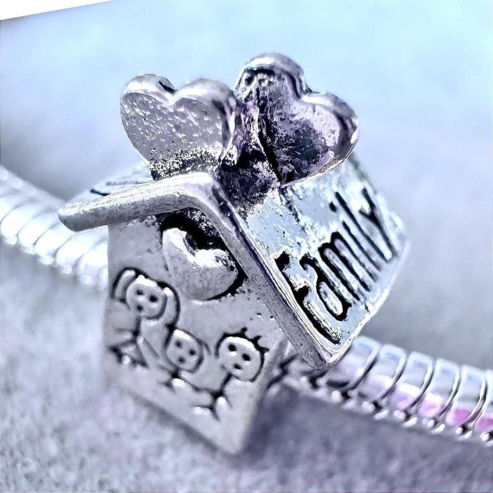 Silver Family House Charm fits‎ PANDORA